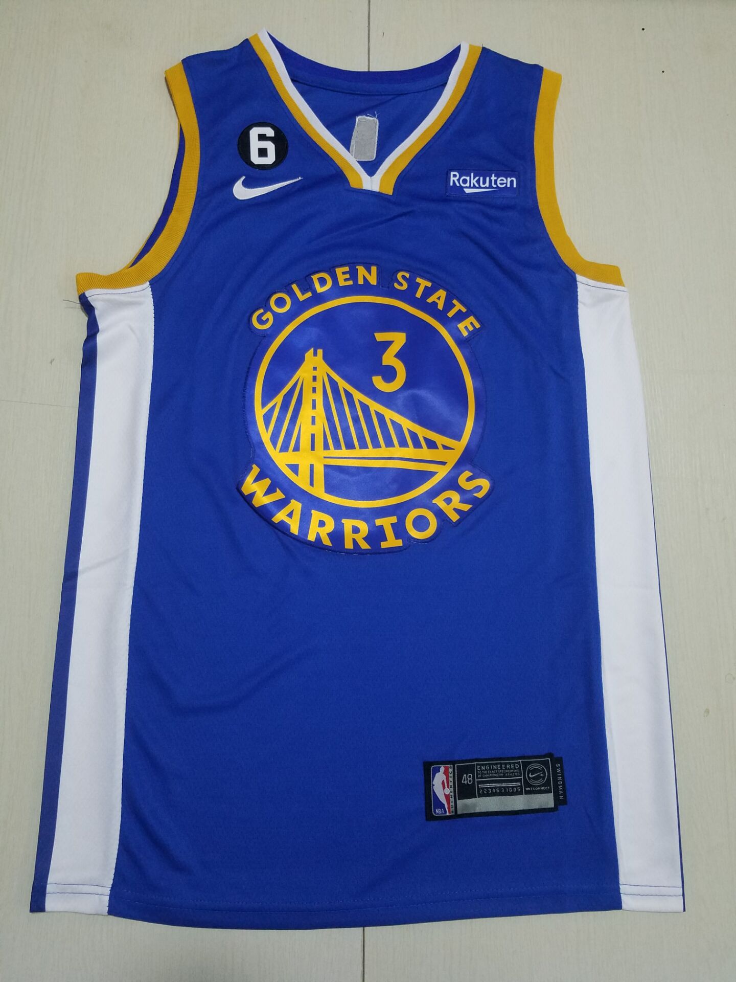 Men Golden State Warriors #3 Poole Blue Nike 2022 NBA Jersey